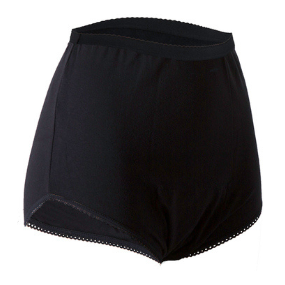Ladies Cotton Comfy Brief Women's incontinence pants black