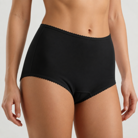Ladies Cotton Comfy Plus Brief Women's incontinence pants black