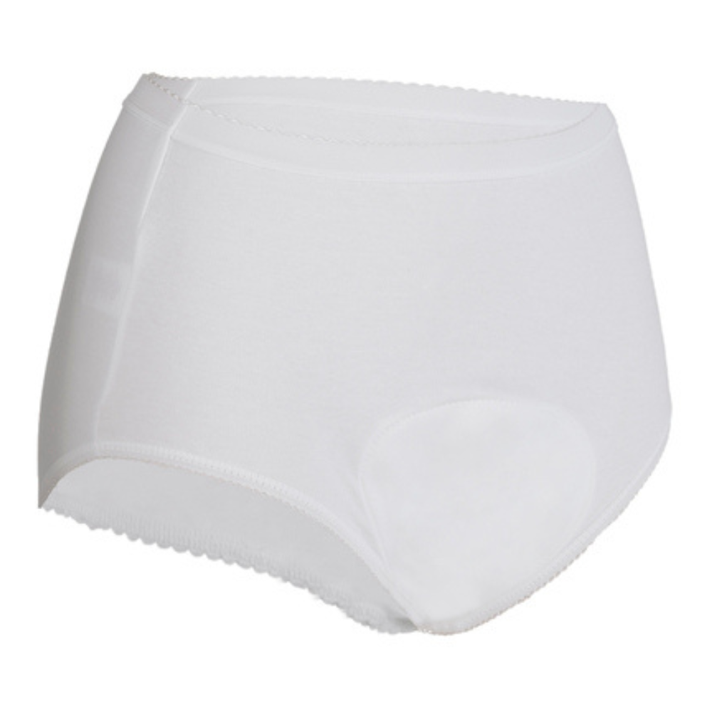 Ladies Full Brief Super Women's incontinence pants white