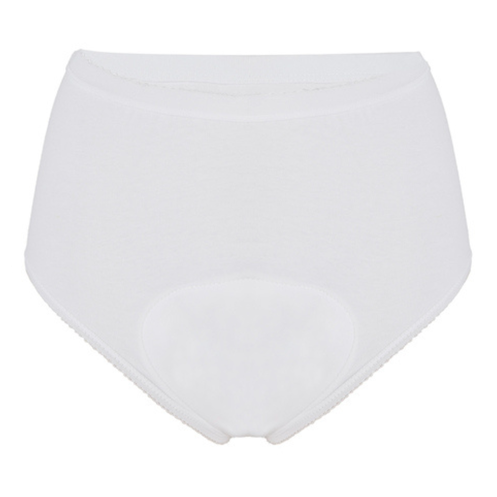 Ladies Full Brief Super Women's incontinence pants white