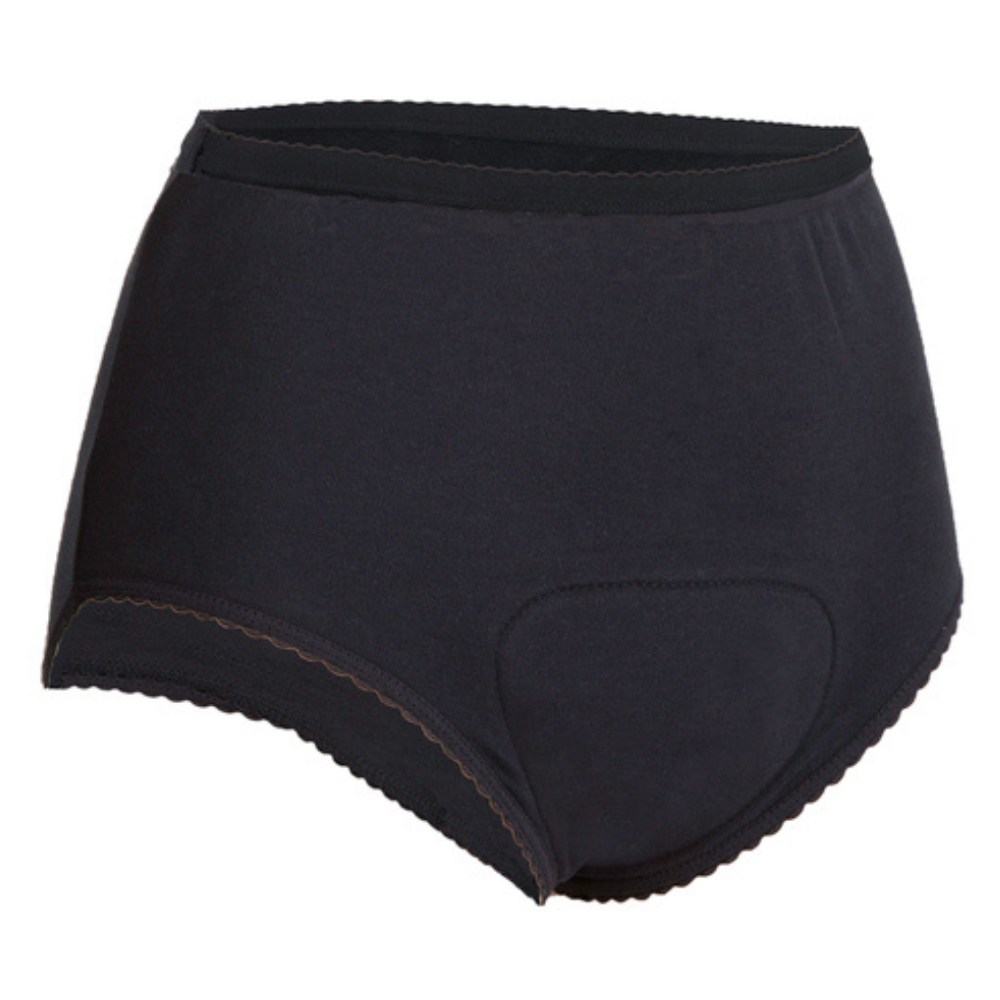 Ladies Full Brief Women's incontinence pants black
