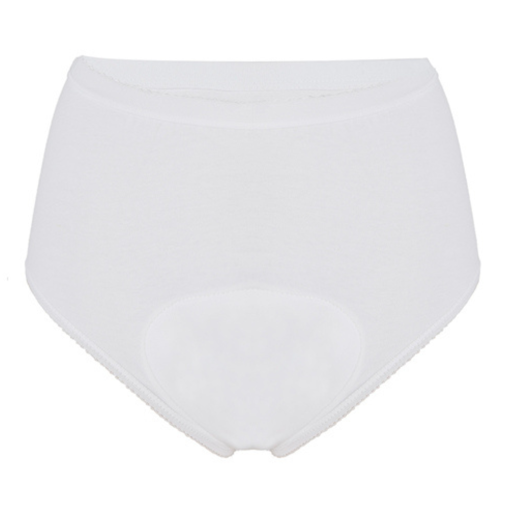 Ladies Full Brief Women's incontinence pants white