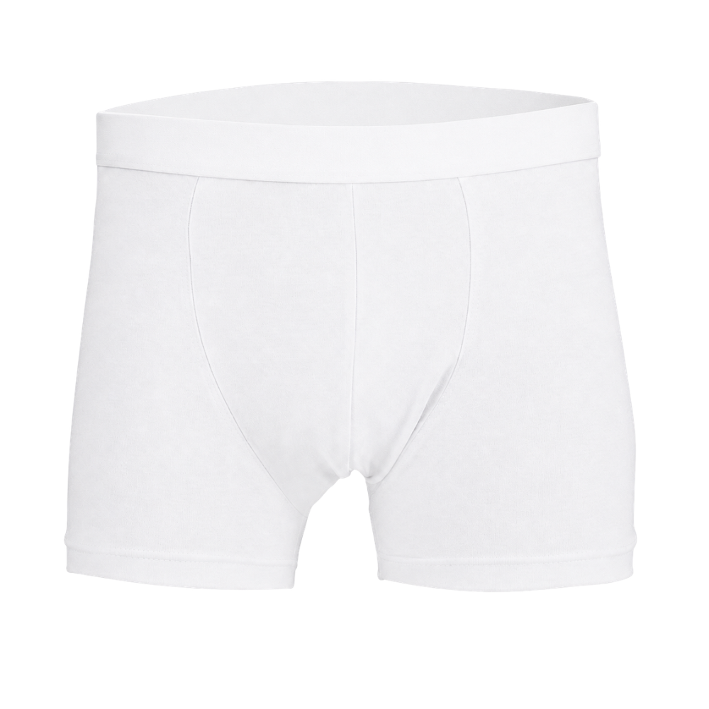 Men's Protective Incontinence Trunks - White