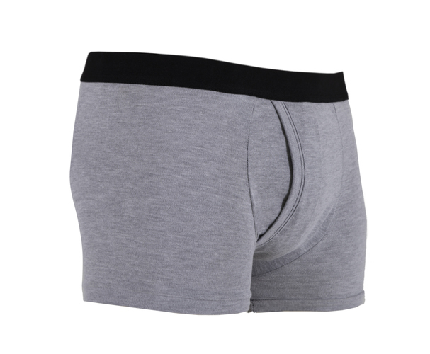 Mens padded trunk incontinence pants grey