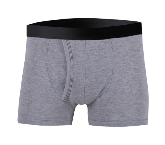 Mens padded trunk incontinence pants grey