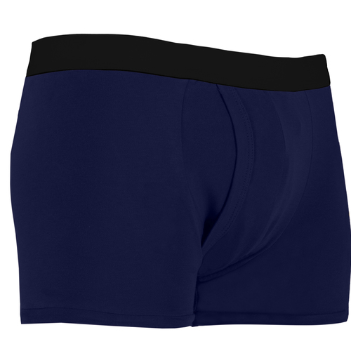 Mens padded trunk incontinence pants navy